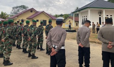 Amankan Malam Takbiran, Polres kolaka Timur Gelar Apel Gabungan