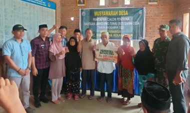 Salurkan BLT-DD Kepada 28 KPM, Kades Tawanga Berharap Agar Bantuan Tersebut Dimanfaatkan Sesuai Kebutuhannya