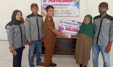 Realisasikan Dana Desa, Pemdes Silui Kolaka Timur Salurkan BLT-DD Kepada 18 KPM
