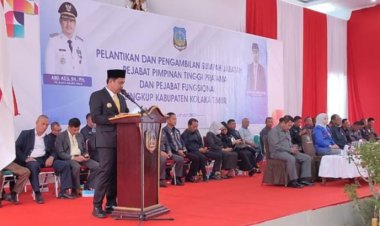 Abdul Azis Lantik 489 Pejabat Fungsional Dan 1 Kepala Dinas