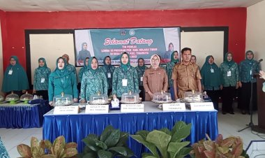 Hartini Azis Pimpin Langsung Penilaian Lomba 10 Program PKK Tingkat Kecamatan Di Koltim