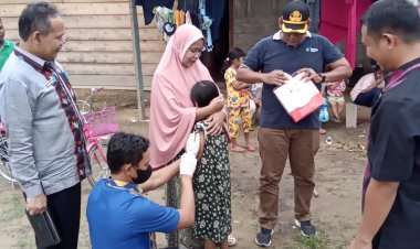 Tinjau Pelaksanaan Imunisasi Dengan Door To Door, Barwik Imbau Masyarakat Segera Imunisasi Anaknya