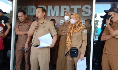 Diduga Mal Administrasi Izin Usaha PT Tiran Indonesia, Kompi Sultra Geruduk Kantor Dinas PTSP Dan Perhubungan Sultra,