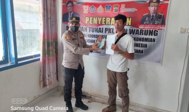 Polsek Uluiwoi Salurkan Bantuan Tunai PKLWN dan BTP Kepada 635 Penerima Manfaat