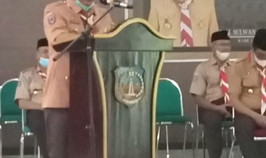 Hadiri Pelantikan Pengurus Mabiran, Kwaran, LPK dan BK Ranting, H. Sulwan Aboenawas Sebut Gerakan Pramuka Sebagai Agen Perubahan.