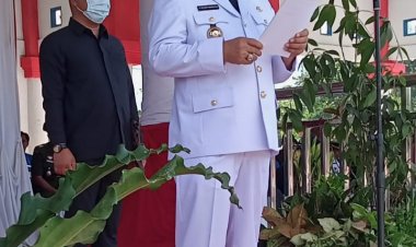 Pj Bupati Kolaka Timur Pimpin Upacara Peringatan HUT Kolaka Timur Yang Ke 9