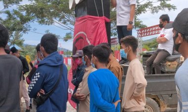 Geruduk Kantor Inspektorat Koltim, DPD Projo Sultra Minta APH Tindak Tegas Oknum Auditor Yang Diduga Lakukan Pemerasan Terhadap Kades Atolanu.