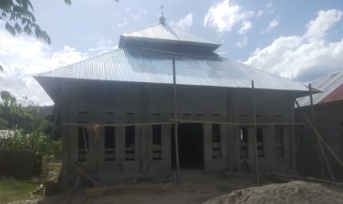 Pembangunan Mesjid Al Iqra Lalombai Terus Digenjot, Rustam : Masih Membutuhkan Dukungan Anggaran Dari Para Dermawan