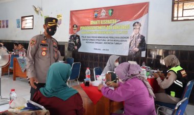 Pengobatan Gratis dari Polres Pemalang Untuk Warga Terdampak Ribu Di Desa Kertosari