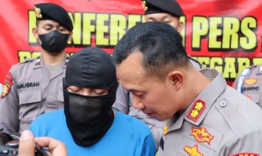 Polres Banjarnegara Amankan Seorang Ayah yang Tega Setubuhi Anak Tirinya Selama 7 Tahun