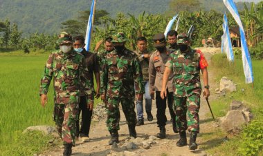 Dandim 0723 Klaten Tinjau pelaksanaan Pra TMMD Reguler Ke 113