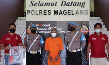 Bawa Sajam Hendak Aniaya Korban, Seorang Preman Berhasil Diamankan Polsek Muntilan