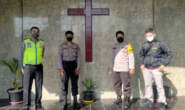 Polres Demak Hadir Untuk Berikan Rasa Aman dan Nyaman Dalam Pelaksanaan Ibadah Paskah