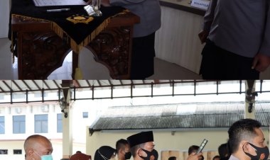 Penandatanganan Pakta Integritas Penerimaan Anggota Polri Oleh Wakapolres Demak