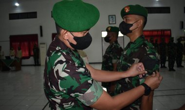 Kenaikan Pangkat, Danrem 071/Wijayakusuma Lantik 173 Prajurit