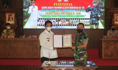 Sasaran KBMKB ke XII Berhasil 100 Persen , Resmi Ditutup Wabup Klaten