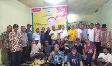 Santunin Anak Yatim Piatu, Muhammad Arief Bacaleg Partai Golkar Asahan Resmikan Posko Pemenangan Di Rawang Panca Arga