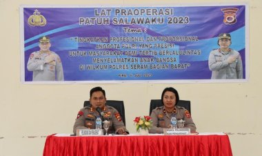 Tekan Pelanggaran, Polres SBB Siap Gelar Operasi Patuh Salawaku