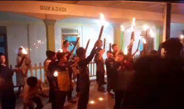 pawai takbir keliling malam Idul Adha Rabu 28/6/2023 Peratin Bazargan tanggap dengan positif