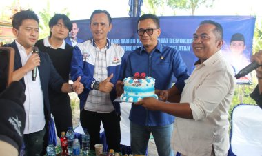 DPC Demokrat Lamsel Rayakan HUT ke-22 di Rayakan Secara Sederhana