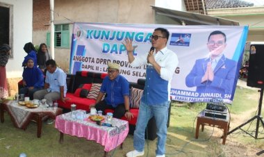 Sambangi Jati Agung, M. Junaidi Dikawal Haidir Bujung dan Rombongan Artis Ibukota