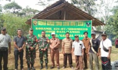 Berkah Silaturahmi Babinsa, Berbuah Bedah Rumah Warga Desa Bandar Dalam
