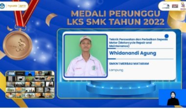 SMKN 1 MERBAU MATARAM RAIH MEDALI PERUNGGU, PADA LKS TINGKAT NASIONAL TAHUN 2022