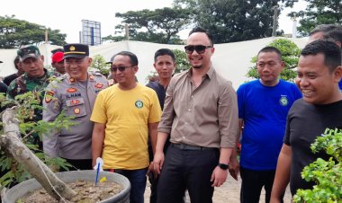 Pandu Kusuma Dewangsa, Hadiri dan Sekaligus Membuka Pameran Bonsai di Lapangan Sidomulyo