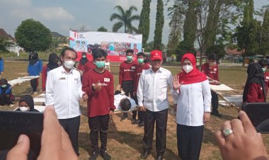 Walikota metro menghadiri upacara peringatan HUT PMI ke 77