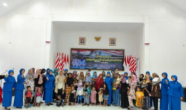 Rayakan Hari Ibu Lanal Morotai Gelar Baksos Dan Lomba Balita Sehat Sejahtera
