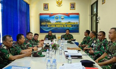Danlanal Morotai Menyambut kedatangan Tim Wasrik Koarmada III