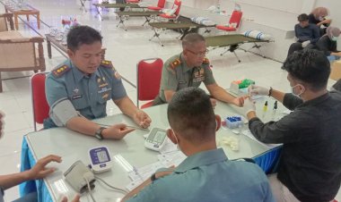 Meriahkan HUT Jalasenastri Ke-76 Lanal Morotai Laksanakan Donor Darah