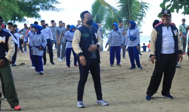 Polres Pulau Morotai Dan Pemda  Gelar Olahraga Bersama