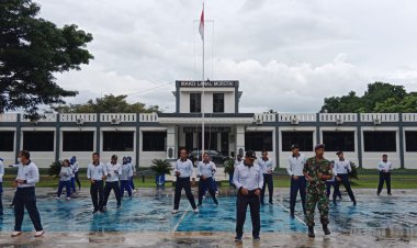 Lanal Morotai Gelar Olah Raga Bersama