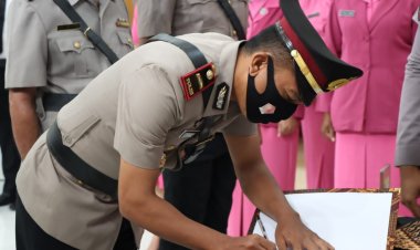 Lima Pejabat Utama Di Lingkup Polres Pulau Morotai Resmi Berganti