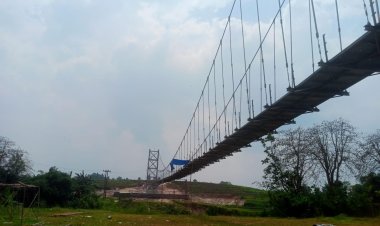 Kerjaan Jembatan Gantung Berjalan 90%, Warga Sekitar Ucap Trimakasih ke Pemerintah