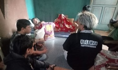 NANG AGUS  Penderita Sakit  Disabilitas, Warga Kelurahan  Saung Naga di Kunjungi Oleh Relawan YPN