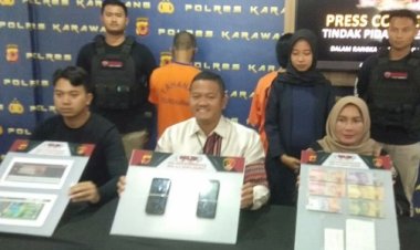 Polres Karawang Ringkus dua Bandar Judi Online