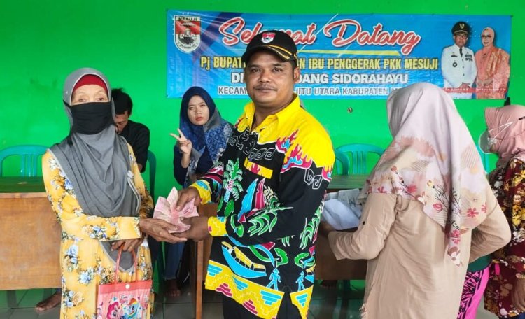 Pemerintah Desa Sidang Rahayu, Kecamatan Rawa Jitu utara Gelar Vaksin Tahap Tiga Sekaligus Pembagian BTL DD