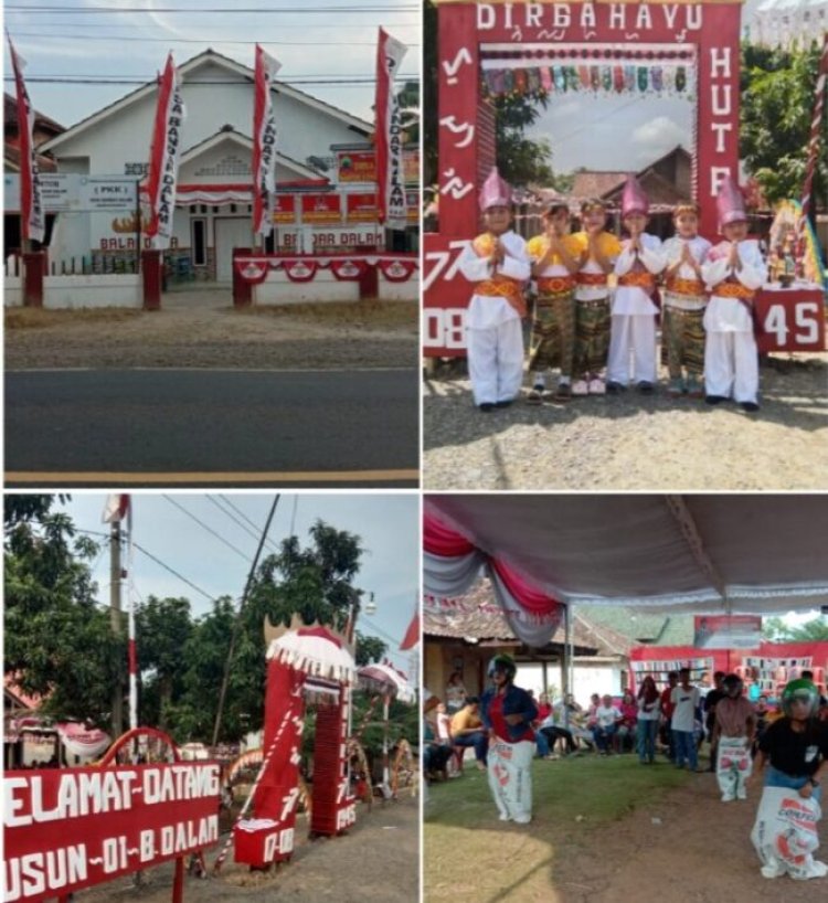 Perayaan HUT ke-77 RI di Desa Bandar Dalam, Sidomulyo, Berlangsung Meriah