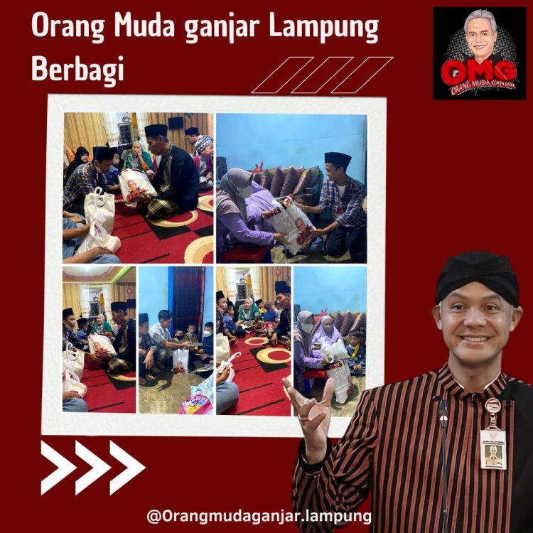 Orang Muda Ganjar Lampung salurkan pembagian Al Quran dalam memperingati Tahun Baru Islam 1444 H