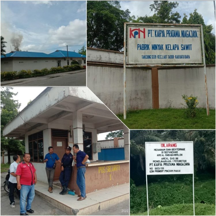 PKS Milik PT. KPN di Desa Tanjung Seri, Keluarkan Asap hitam, agar dichek Polusi Udaranya