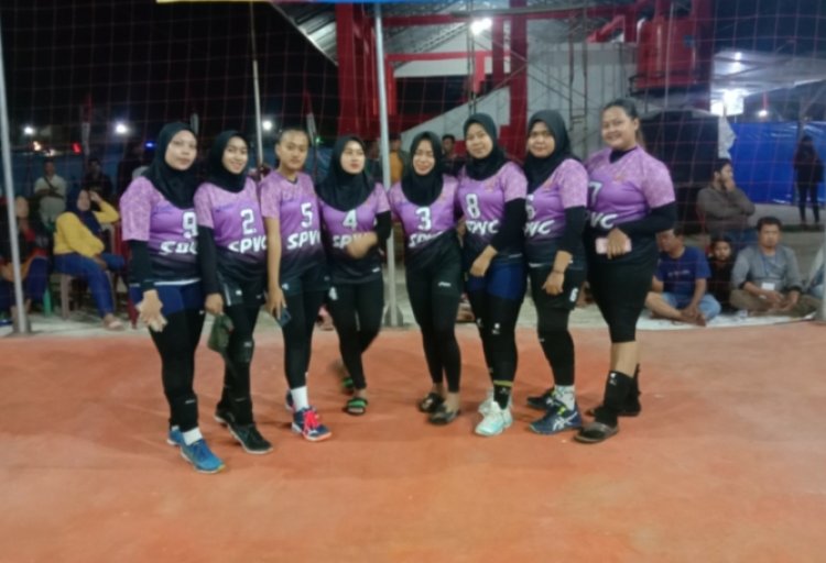 Tim Putri SPVC Sidorejo Menang Telak dari Tim Reville Katibung di Turnamen Bola Voli Sidorejo Cup 2022