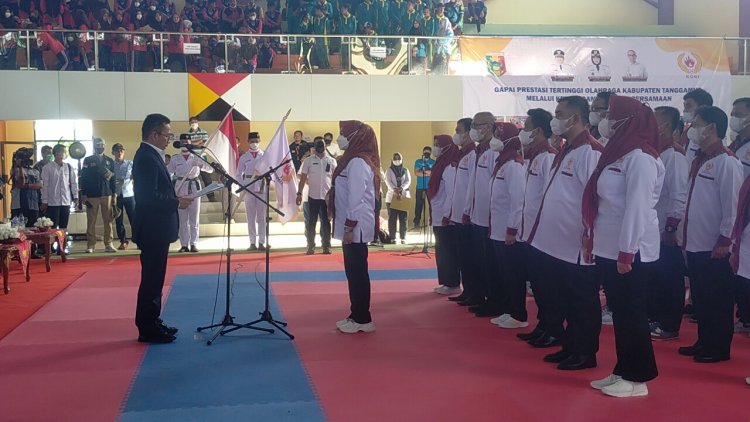 Jajaran Pengurus Komite Olahraga Nasional Indonesia (KONI)Tanggamus Masa bakti 2022_2026 Resmi di Lantik