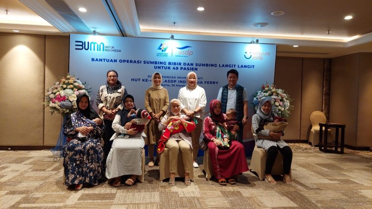 Meriahkan HUT ke-49 ASDP Kembali Gelar Operasi Sumbing Bibir Gratis, "Smile Maker" Anak-anak Indonesia