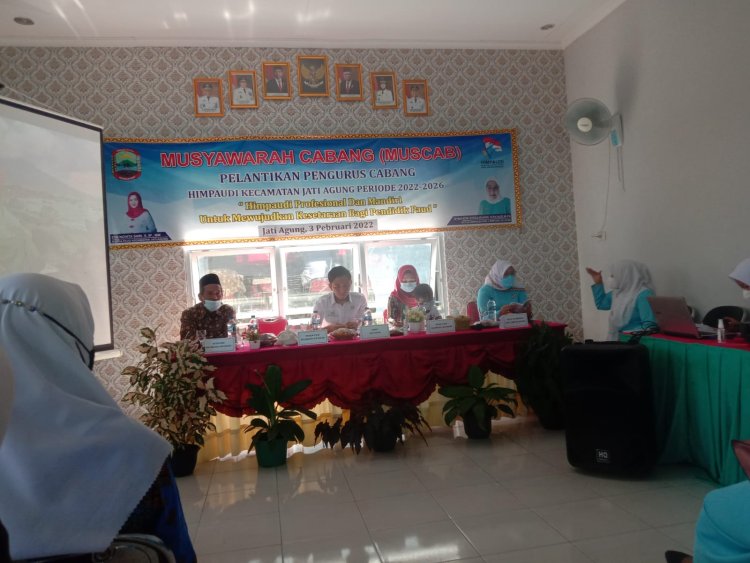 Musyawarah Cabang Dan Pelantikan Pengurus HIMPAUDI Kecamatan Jati Agung Periode 2022-2026