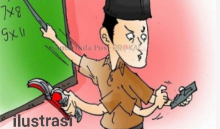 Kepala Desa Bakti Rasa Kecamatan Sragi Lampung Selatan Diduga Rangkap Jabatan Menjadi Tenaga Guru Honorer