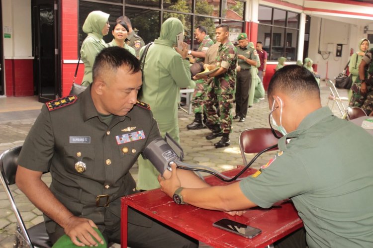 Kodim Klaten Donor Darah Saat Hari Juang TNI AD.