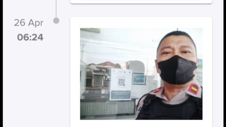 Personil Samapta Melaksanakan Patroli Barcode di Tunas Bitung daerah hukum Polsek Cikupa Polresta Tangerang