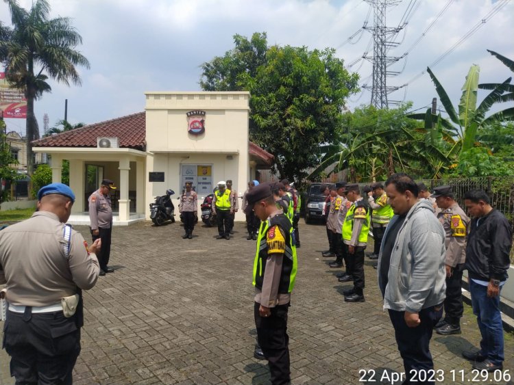 Apel Pengamanan Lintasan RI-2 dari Jakarta ke Ponpes Asnnawi Tanara Serang Banten